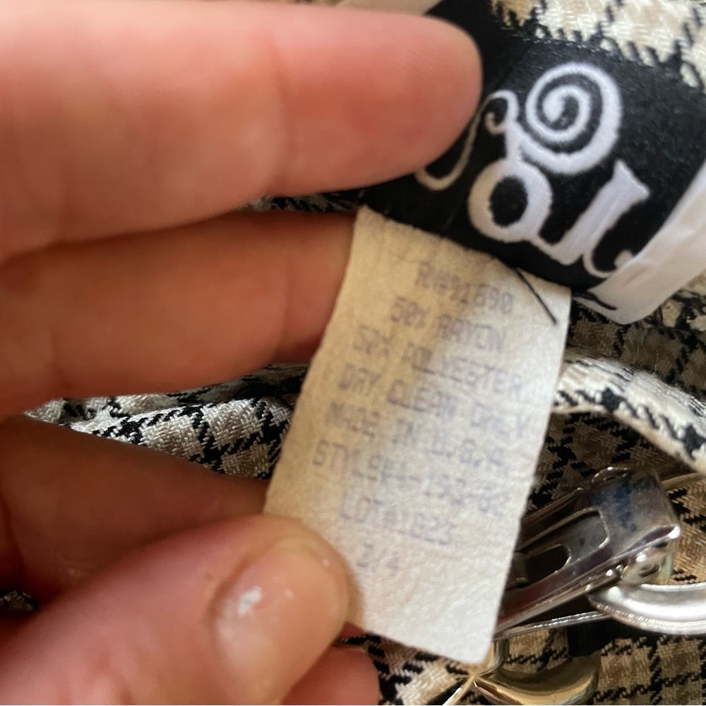 MGR Plaid Mini Skirt 3 Ivory Pleat Schoolgirl Harajuku Prep Grunge Academia - Picture 9 of 13